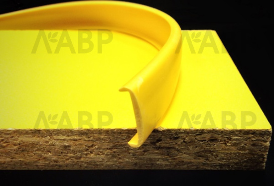 Кант накладной U16 желтый 138 / 03031 / оптом и в розницу / мебельная фурнитура "ЛАВР"