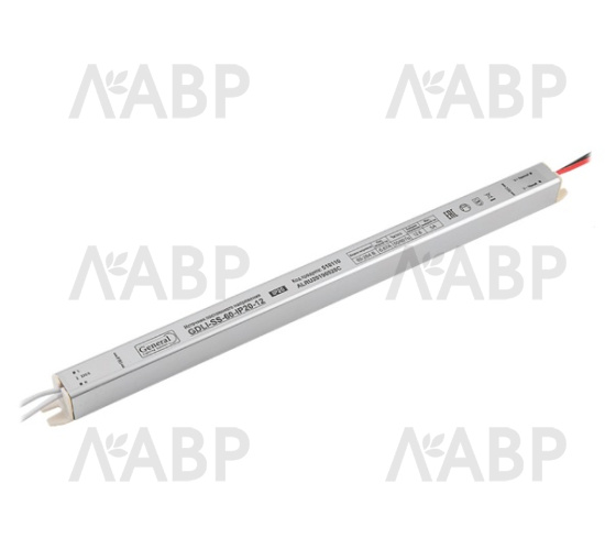 Блок питания для светодиодных лент и светильников тонкий 60Вт, 220/12В / 33270 / оптом и в розницу / мебельная фурнитура "ЛАВР"