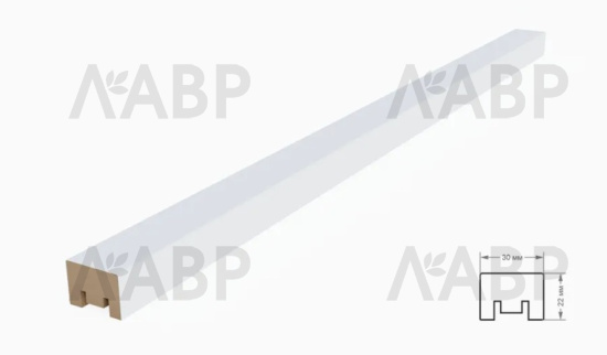 рейка интерьерная МДФ 22*30*2800 дуб крафт табачный / 35293 / оптом и в розницу / мебельная фурнитура "ЛАВР"