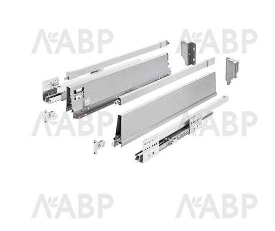 ящик GTV MODERN BOX PRO 135*450мм, доводчик, 40кг, белый/PB-MBPRO-KPL450B1 / 09712 / оптом и в розницу / мебельная фурнитура "ЛАВР"