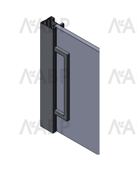 Аристо Slim Line/ручка накладная самоклеящаяся, серебро матовое (400) / 92046 / оптом и в розницу / мебельная фурнитура "ЛАВР"