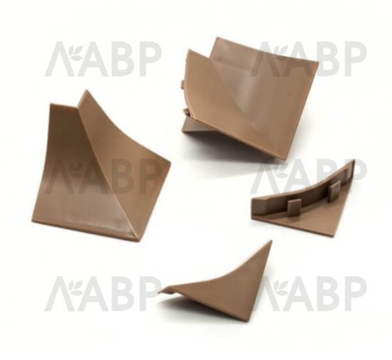 Комплект аксессуаров к пристеночному бортику LB23 дуб каньон 20-23-4-6018 Korner / 53162 / оптом и в розницу / мебельная фурнитура "ЛАВР"