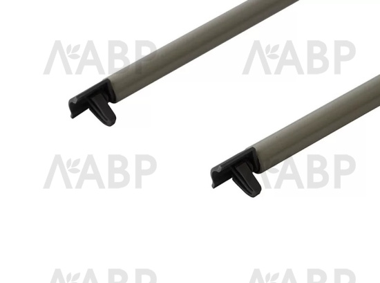 Firmax Newline комплект рейлингов,круглые, верхние 350мм, серый/FRM0936.43/RL / 09902 / оптом и в розницу / мебельная фурнитура "ЛАВР"