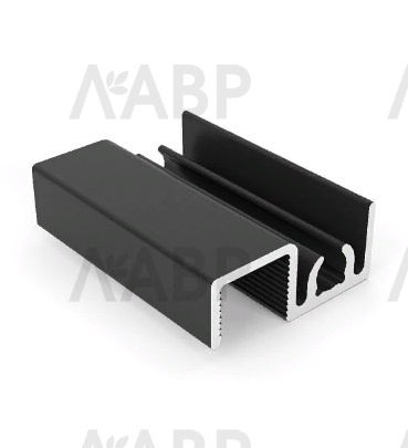 Рамка верхняя узкая,плоска,Slim MAX черный матовый 5,4м Aristo / 92144 / оптом и в розницу / мебельная фурнитура "ЛАВР"