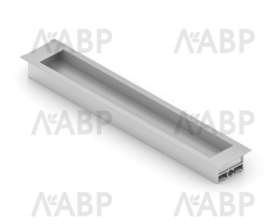 Аристо Nova//серебро матовое ручка врезная 200мм (новая версия) / 22407-1 / оптом и в розницу / мебельная фурнитура "ЛАВР"