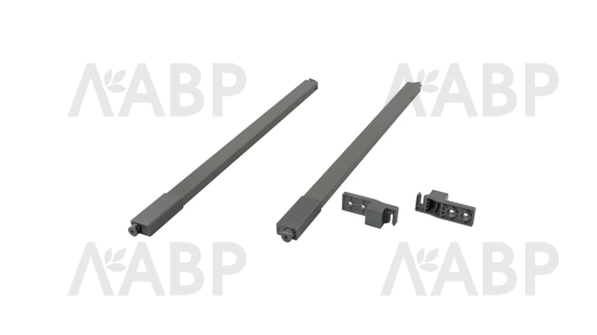 Firmax Slimline комплект рейлингов, квадратный 450мм, антрацит/FRM0345.043/RL / 09812 / оптом и в розницу / мебельная фурнитура "ЛАВР"