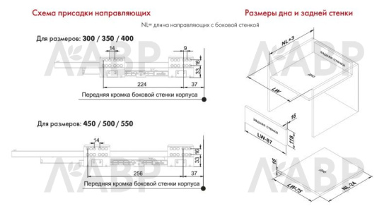 СТАРТ выдвижной ящик  с доводчиком, тонкий 147 мм, графит /SB19GRPH.1/550 / 709591 / оптом и в розницу / мебельная фурнитура "ЛАВР"