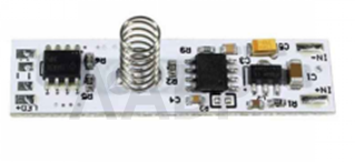 выключатель для профиля сенсорный с диммером, 12V/60W, 24V/60W, 5А/DFS-001 / 33096 / оптом и в розницу / мебельная фурнитура "ЛАВР"