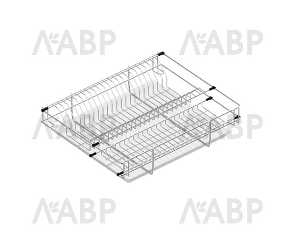 Выдвижная корзина посудосушитель 700мм БЕЗ направляющих хром WE29.0632.01.001 / 25738 / оптом и в розницу / мебельная фурнитура "ЛАВР"