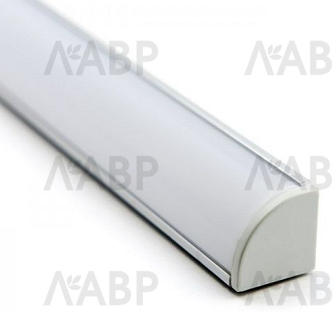 Профиль угловой 1616 для светодиодной ленты 2м / 33062 / оптом и в розницу / мебельная фурнитура "ЛАВР"