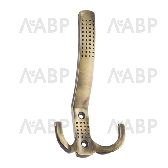 Крючок мебельный трехрожковый бронза 2343-А/81966L / 07053-1 / оптом и в розницу / мебельная фурнитура "ЛАВР"