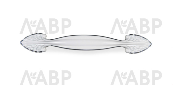 Ручка мебельная скоба 96мм хром полированный/белый RS472CP/W.3/96 Boyard / 769013 / оптом и в розницу / мебельная фурнитура "ЛАВР"