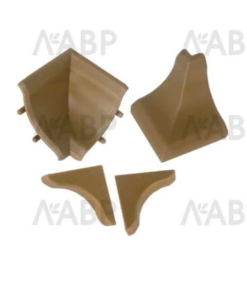 Комплект аксессуаров к пристеночному бортику LB-15 дуб  15-654 Korner / 53610 / оптом и в розницу / мебельная фурнитура "ЛАВР"