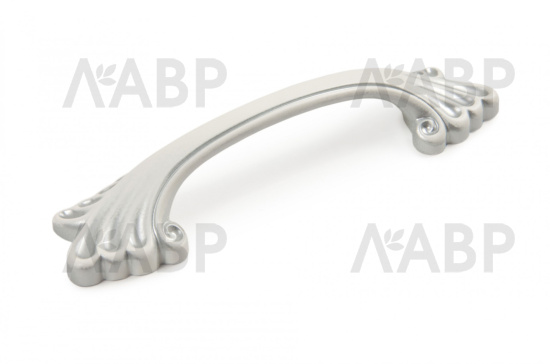 Ручка мебельная скоба 96мм белый с серебрянной патиной RS502W/S.1/96 Boyard / 719988-1 / оптом и в розницу / мебельная фурнитура "ЛАВР"