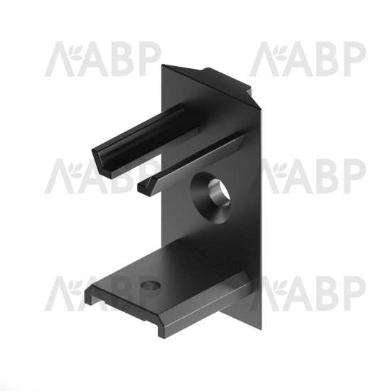 стеллаж/STELLA соединитель под 90 градусов черный матовый / ST0021.VP000.BKSPC.QC / 41044 / оптом и в розницу / мебельная фурнитура "ЛАВР"