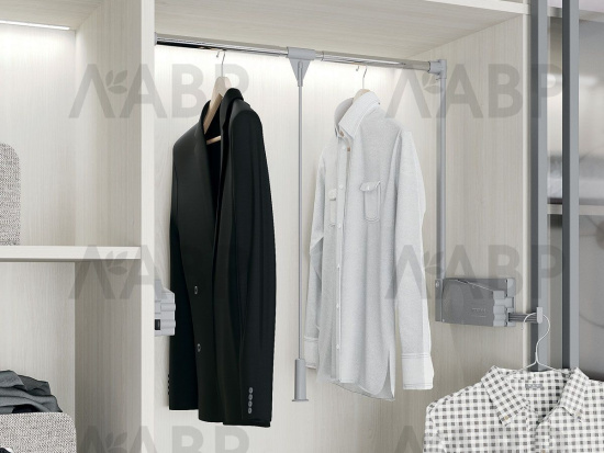 пантограф STARAX 650-900мм(650-900х140х850), нагрузка 10кг.,серый/хром/S-6013-G-01 / 06144 / оптом и в розницу / мебельная фурнитура "ЛАВР"