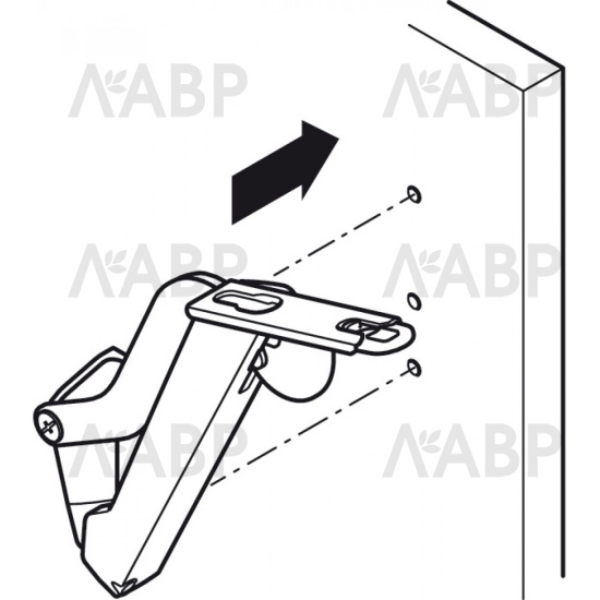 #механизм Free space 1,8 модель E, PUSH to open, комплект белый/372.27.708 / 94047 / оптом и в розницу / мебельная фурнитура "ЛАВР"
