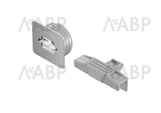 Фиксатор передней панели внутреннего ящика AvanTech You серебристый 9257734 Hettich / 97312 / оптом и в розницу / мебельная фурнитура "ЛАВР"