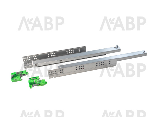 Направляющие скрытого монтажа с доводчиком полного выдвижения 500мм Laurs PRO  / 509173 / оптом и в розницу / мебельная фурнитура "ЛАВР"