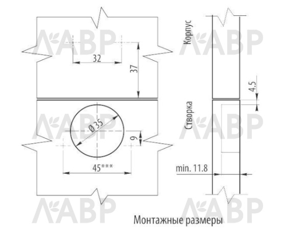 петля GTV накладная, h=2мм,slide-on, с еврошурупом(250шт)/ZP-BICN092ZE / 11396 / оптом и в розницу / мебельная фурнитура "ЛАВР"