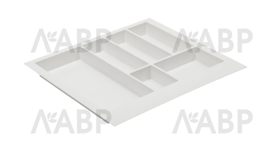 Лоток для столовых приборов 600мм пластик белый WK-SZ-AS-600-10 GTV / 14151 / оптом и в розницу / мебельная фурнитура "ЛАВР"