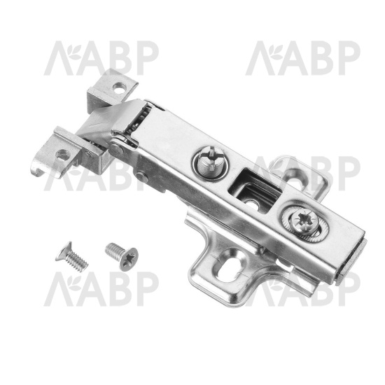 петля GTV накладная для алюм.рамок, H=2, clip-on (200шт)/ZP-RALUH2-00 / 11420 / оптом и в розницу / мебельная фурнитура "ЛАВР"