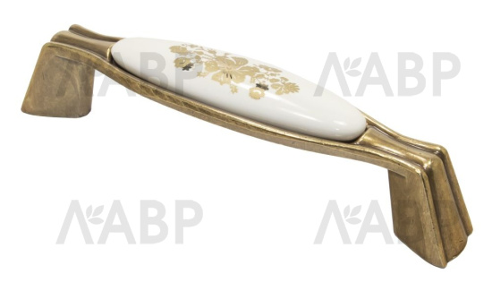 ручка скоба Laurus PRO C7042 128мм старая бронза DAB / 69622 / оптом и в розницу / мебельная фурнитура "ЛАВР"