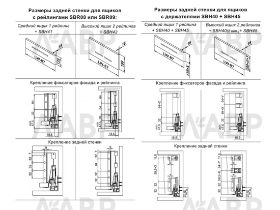 СТАРТ рейлинг прямоугольный 500мм Боярд графит, SBR09/GRPH/500 (10/50) / 709540 / оптом и в розницу / мебельная фурнитура "ЛАВР"