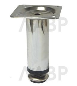 Опора мебельная регулируемая цилиндрическая 30*200мм хром / 10228 / оптом и в розницу / мебельная фурнитура "ЛАВР"