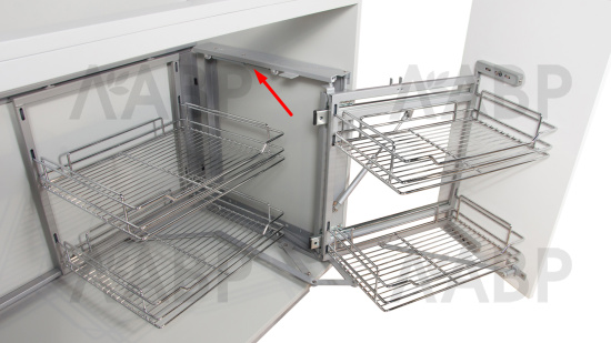 демпфер для выкатной корзины Боярд KRM04 и KRM05 / ZCH04/KRK03/DPF/2075 / 725597 / оптом и в розницу / мебельная фурнитура "ЛАВР"