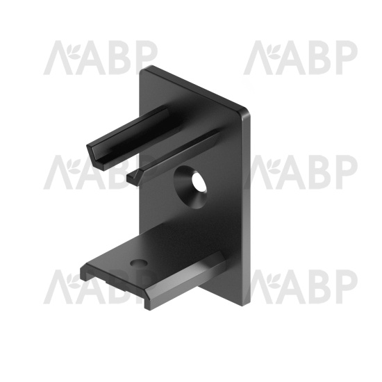 стеллаж/STELLA крепление к стене черный матовый / ST0020.VP000.BKSPC.QC / 41041 / оптом и в розницу / мебельная фурнитура "ЛАВР"