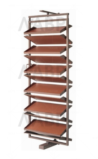 Nuomi/обувница поворотная на 360 градусов Ralphie 700*360*(1910-2110), серый / 6112304 / 86036 / оптом и в розницу / мебельная фурнитура "ЛАВР"