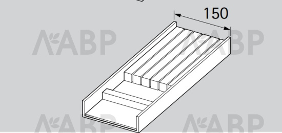 Держатель для ножей OrgaTray 270*450мм для ящиков AvanTech You 9283423 Hettich / 97330 / оптом и в розницу / мебельная фурнитура "ЛАВР"