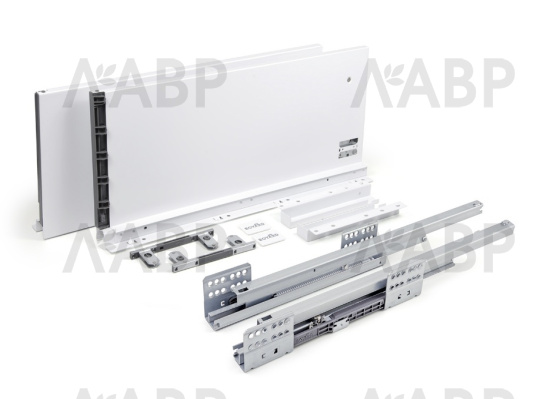 СТАРТ выдвижной ящик  с доводчиком, тонкий 230 мм, белый /SB21W.1/450 / 709597 / оптом и в розницу / мебельная фурнитура "ЛАВР"