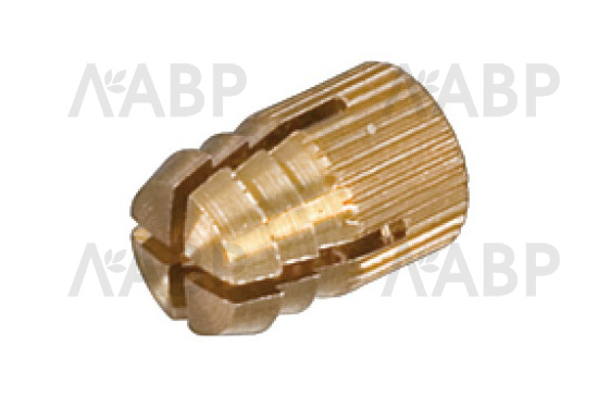 Распорная мебельная муфта 4*8мм латунь 051.45.004 Hafele / 49000 / оптом и в розницу / мебельная фурнитура "ЛАВР"