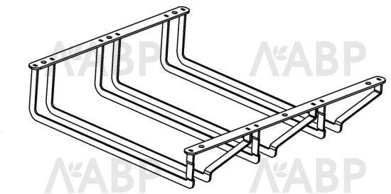 Держатель для бокалов и фужеров тройной черный GH 003.295.900  / 18060 / оптом и в розницу / мебельная фурнитура "ЛАВР"