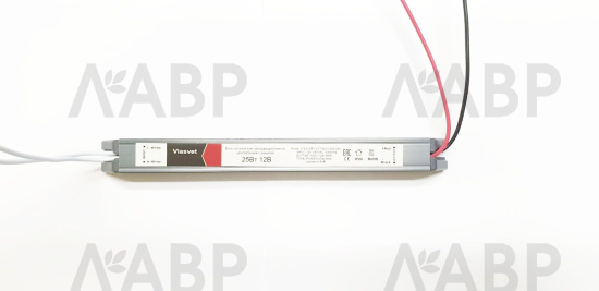 блок питания д/светодиодов ТОНКИЙ 100Вт, 220/12В, IP20, металл / 33429 / оптом и в розницу / мебельная фурнитура "ЛАВР"