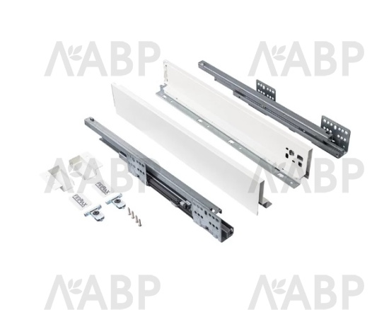 Firmax Smartline ящик 84*300мм, доводчик, 35кг, белый/FRM0730.007/84  / 09995 / оптом и в розницу / мебельная фурнитура "ЛАВР"
