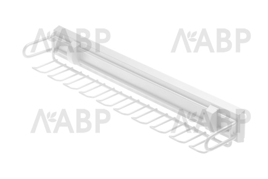 GTV SMART выдвижная вешалка для ремней и галстуков,БЕЗ направляющих,белый/W-WKRP-BP-10(аналог 25309) / 25531 / оптом и в розницу / мебельная фурнитура "ЛАВР"