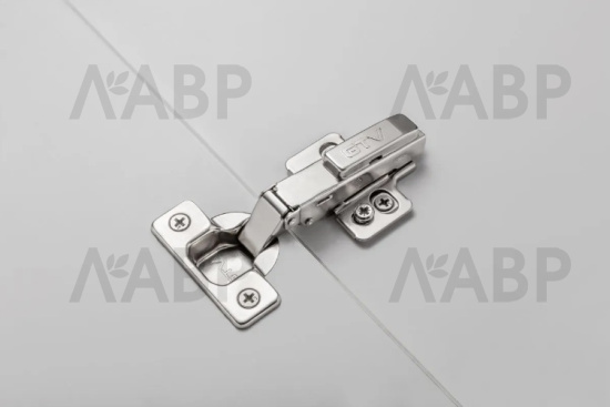 петля GTV накладная SOLID, 3D, доводчик, clip-on,с еврош(100шт)/ZM-DCHC09-3DZEO / 11229 / оптом и в розницу / мебельная фурнитура "ЛАВР"