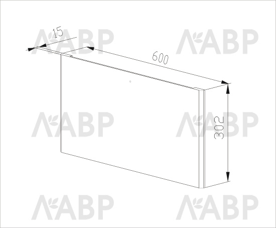 гардероб Аристо/фасад 285мм под полку для аксессуаров, массив темное дерево WD0440.VP607.DDT00.RB / 48154 / оптом и в розницу / мебельная фурнитура "ЛАВР"