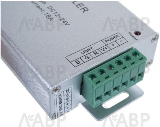 Контроллер для светодиодной ленты многоцветной RGB 18А 12-24В / 33115 / оптом и в розницу / мебельная фурнитура "ЛАВР"