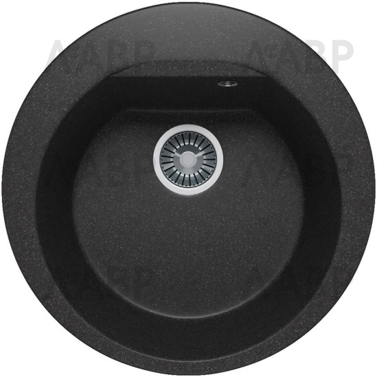 Мойка мраморная Atol-520 №16 черный d520*200мм / 62560 / оптом и в розницу / мебельная фурнитура "ЛАВР"