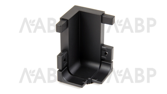 Уголок-держатель внутренний для Г-образного профиля Gola Balance черный RZ051.03BL Boyard / 719996-12 / оптом и в розницу / мебельная фурнитура "ЛАВР"