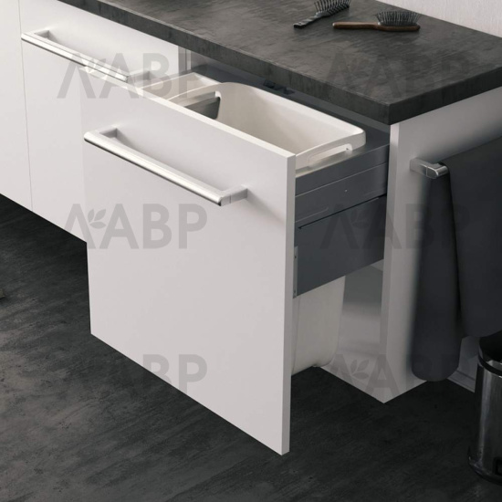 выдвижная система Laundry Carrier Small в базу 600мм, 37л, белая/3270621 / 25893 / оптом и в розницу / мебельная фурнитура "ЛАВР"