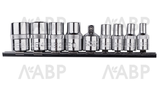 Набор торцевых головок Torx 1/4", 3/8" 9шт HT1A884 Hoegert / 58257 / оптом и в розницу / мебельная фурнитура "ЛАВР"