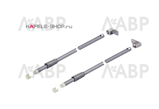 Комплект продольных круглых рейлингов для выдвижных ящиков Moovit 400мм серебристый 553.59.903 Hafele / 49126 / оптом и в розницу / мебельная фурнитура "ЛАВР"