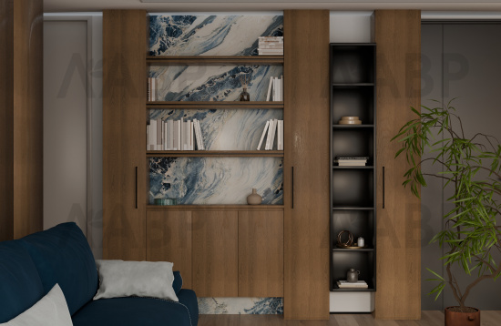 ручка скоба Laurus PRO ZA2328 320мм черный матовый MBK / 39511-6 / оптом и в розницу / мебельная фурнитура "ЛАВР"