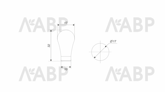 ручка Боярд/RC221BAP.4 / 769170 / оптом и в розницу / мебельная фурнитура "ЛАВР"