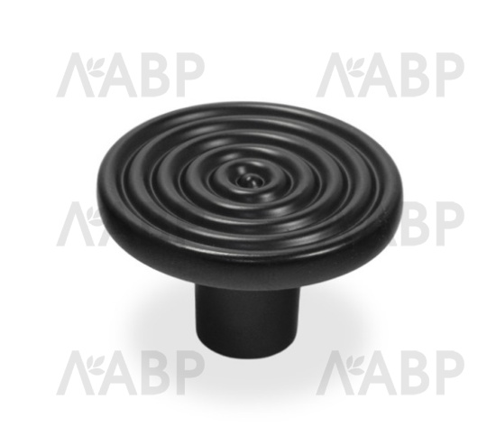 ручка Laurus PRO ZA1988 кнопка черный матовый MBK / 519180 / оптом и в розницу / мебельная фурнитура "ЛАВР"